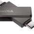 USB Type-C/Lightning Sandisk Phone Drive iXpand 256ГБ, USB3.0, черный [sdix70n-256g-gg6ne]